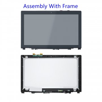 Kreplacement 59428053 59385621 15.6" FHD LED LCD Touch Screen Digitizer Glass Assembly With Frame For Lenovo Ideapad U530