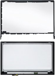 Kreplacement Compatible 15.6 inch LP156WF4 (SP)(L1) FullHD 1080P LED LCD Display Touch Screen Digitizer Assembly + Bezel Replacement for Lenovo Edge 15 80H1 80K9 80H10001US 80H1X002US 80H1000MUS