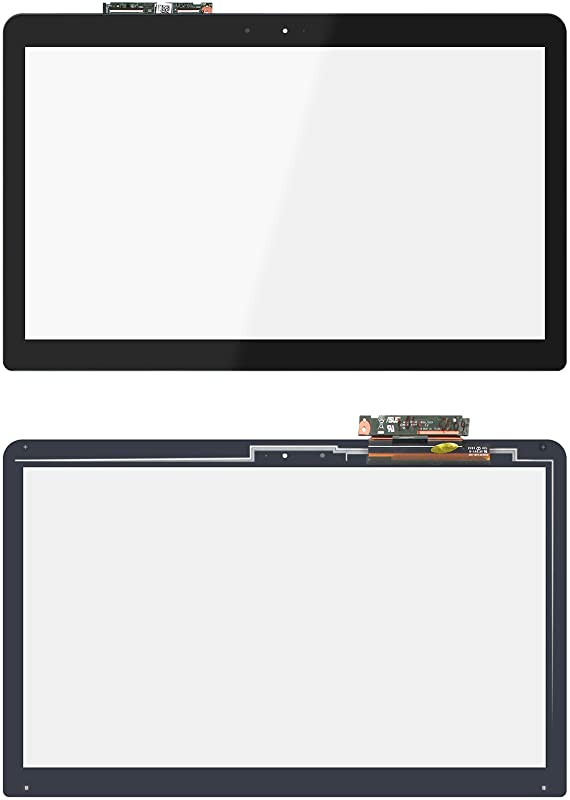 Kreplacement 15.6 inch Replacement Touch Screen Digitizer Front Glass Panel + Touch Control Board for ASUS Q504UA-BBI5T12 Q504UA-BHI5T13 (NO Bezel)