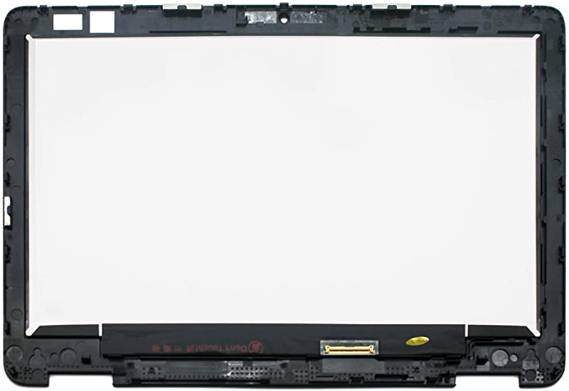 Kreplacement Compatible 11.6 inch HD 1366x768 IPS LED LCD Display Touch Screen Digitizer Assembly + Bezel Replacement for Dell Chromebook 11 5190 P28T P28T002