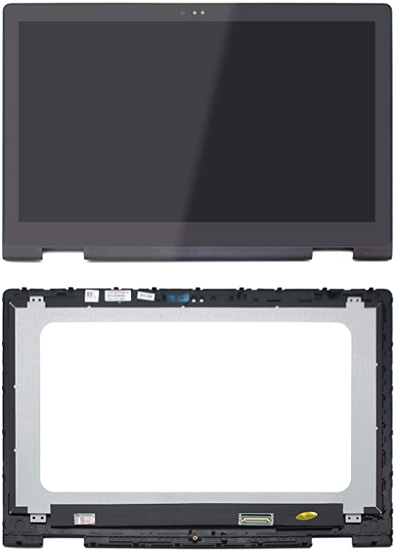 Kreplacement 15.6 inch FullHD 1920x1080 IPS LED LCD Display Touch Screen Digitizer Assembly + Bezel for Dell Inspiron 15 5568 i5568