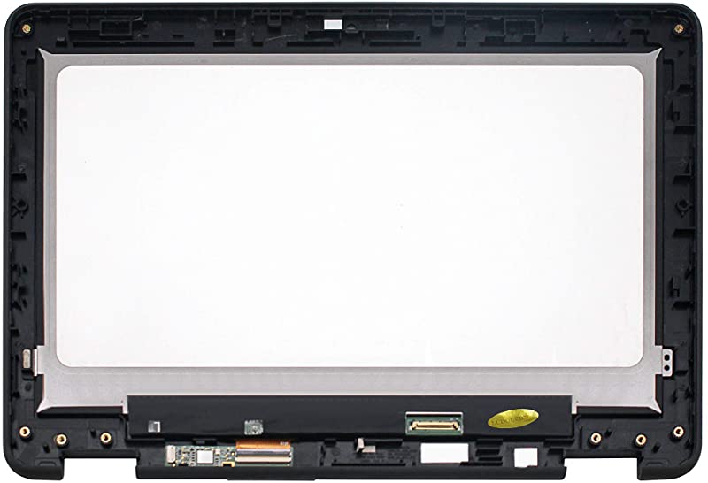 Kreplacement Compatible 11.6 inch NV116WHM-N43 HD IPS LCD Display Touch Screen Digitizer Assembly + Bezel + Control Board Replacement for Dell Chromebook 11 3189 (NOT for Dell Latitude)