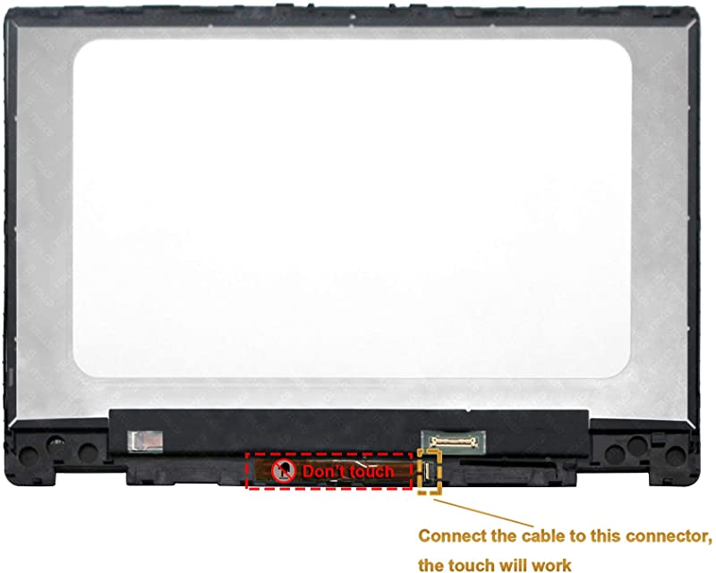 Kreplacement Replacement FHD 1080P IPS LCD Panel Touch Screen Digitizer Assembly Bezel with Board for HP Pavilion x360 14-dh0027la 14-dh0020na 14-dh0026na 14-dh0027na 14-dh0031na 14-dh0032na 14-dh0008ns