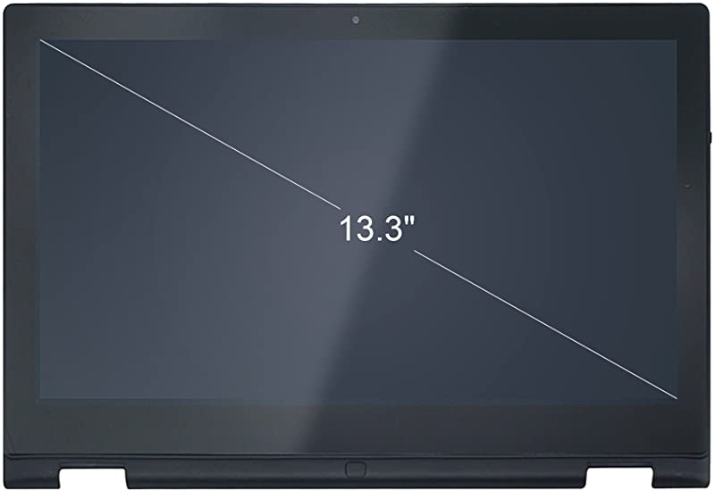 Kreplacement Compatible 13.3 inch HD 1366x768 LED LCD Display Touch Screen Digitizer Assembly + Bezel Replacement for DELL Inspiron 13 7347 7348 7359 P57G002