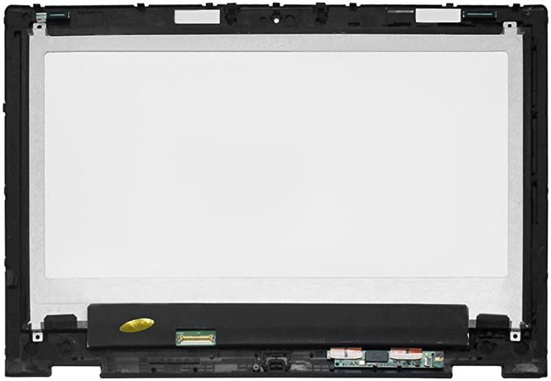 Kreplacement Compatible 13.3 inch HD 1366x768 LED LCD Display Touch Screen Digitizer Assembly LP133WH2(SP)(B1) + Right-Angled Bezel Replacement for DELL Inspiron 13 7347 7348 7359 P57G002